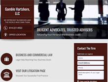 Tablet Screenshot of gamblehartshorn.com